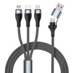 Subzonal - c�ble de chargeur multi, c�ble de charge rapide usb a / usb c 5 en 1 avec connecteur ipone ...