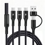 Subzonal - c�ble multi usb, 60w / 1. 2m 5 en 1 usb - a / usb c cable universel de charge rapide avec ...