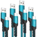 Subzonal - c�ble usb type c lot de 4 1m 1m 2m 3m c�ble de chargeur usb c 3. 1a charge rapide compatible ...