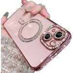 Subzonal - compatible avec coque iphone 14 pro max paillettes strass transparent magn�tique mag - safe ...