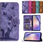 Subzonal - coque compatible avec samsung galaxy a24 4g etui en cuir pu flip portefeuille fente pour carte ...