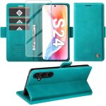 Subzonal - coque pour samsung galaxy s24, magn�tique housse en cuir pu premium etui � rabat, pochette ...