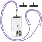 Subzonal - cordon telephone portable, avec 2 patchs noirs durables, lani�re de t�l�phone portable 1, ...