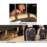 Subzonal - organiseur voiture noir multi - poches support tlphone tablette sige auto ide cadeau nol ...