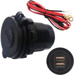 Subzonal - prise de chargeur usb, dujelixa double 5v / 2, 1a usb rouge etanche 12vprise courant chargeur ... Subzonal - prise de chargeur usb, dujelixa double 5v / 2, 1a usb rouge etanche 12vprise courant chargeur ...