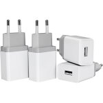 Subzonal - prise usb 12w 5v / 2, 4a lot de 4 bloc chargeur usb adaptateur secteur embout alimentation ...