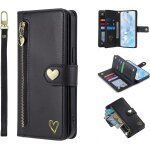 Subzonal - pour samsung galaxy s24 fe coque, tui en cuir pu portefeuille r�tro antichoc flip case housse ...