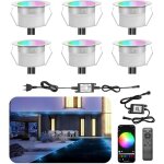 Subzonal - wifi lampe au sol spot encastrable rgbw etanche ip67 Ø45mm - eclairage pour terrasse, patio, ...