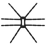 Support bureau articul� de 8 branches pour smartphone