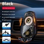 Support de chargeur sans fil intelligent pour voiture, support d'aération pour iphone 14, 13, 12, xiaomi, ... Support de chargeur sans fil intelligent pour voiture, support d'aération pour iphone 14, 13, 12, xiaomi, ...