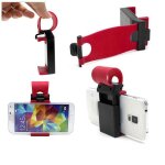 Support fixation sur volant de voiture universel pour t�l�phone portable gps rose
