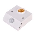 Support de lampe a capteur de mouvement infrarouge ac100 265v pir, e27, ampoule automatique, interrupteur ...