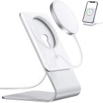 Support pour magsafe, aluminium support de bureau, compatible avec magsafe pour iphone 16 / 15 / 14 / ...