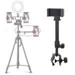 Support de microphone universel extensible, pince de support de t�l�phone, support de microphone pour ...