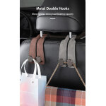 Support multifonction pour sige auto : crochet double en alliage, porte - tlphone en