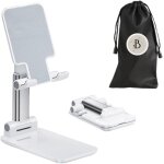 Support t�l�phone bureau r�glable pliable avec pochette - support de tablette - support de t�l�phone ...