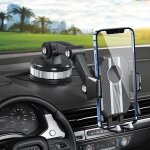 Support de t�l�phone pour console centrale de voiture, pile de support de t�l�phone a super adsorption, ...