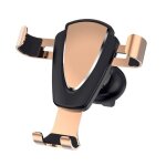 Support de t�l�phone portable extensible par gravit� en m�tal, clip de ventilation pour voiture, gps, ...