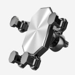 Support de tlphone portable en mtal pour voiture, extension par gravit, pour grille d'aration, gps, ...