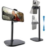 Support de t�l�phone portable r�glable pour bureau et table de chevet, compatible avec iphone, smartphone ...