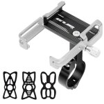 Support de t�l�phone portable de v�lo en alliage d'aluminium, conception renforc�e a quatre griffes, ...