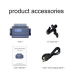 Support de t�l�phone portable pour voiture electrique a energie solaire, rotation a 360 degr�s, chargeur ...