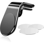 Support de t�l�phone portable pour voiture, support magn�tique pour ventilation de voiture avec 3 aimants ...