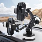 Support de t�l�phone portable de voiture rotatif a 360 degr�s, pour tableau de bord, pare - brise, ventouse ...
