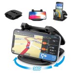 Support de t�l�phone en silicone pour voiture, universel, 3. 5 a 6 pouces, clip de montage r�glable pour ...