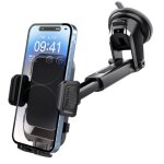 Support de t�l�phone pour tableau de bord et grille d'a�ration de voiture le noir