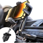Support telephone voiture cd, [2 en 1] porte tlphone voiture rotatif a 360 degrs pour grille d'aration ...