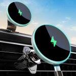 Support tlphone voiture chargeur induction magsafe, rotation a 360 magntique pour iphone 16 / 15 / ...