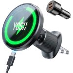 Support telephone voiture induction [15w charge rapide] chargeur mag - safe voiture sans fil, pour iphone ...