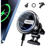 Support de tlphone de voiture magntique avec fonction de charge, ¿refroidissement automatique chargeur ...