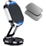 Support t�l�phone voiture magn�tique pliable aimant t�l�phone voiture avec base pliable 360 rotation ...
