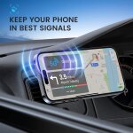 Support t�l�phone voiture pour magsafe, aimant porte t�l�phone voiture magnetique, support phone grille ...