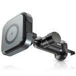 Support voiture magn�tique avec charge sans fil 15w fixation grille d'a�ration - noir - e. f. connection ...