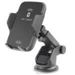 Support voiture ouverture automatique recharge sans fil qi