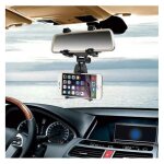 Support voiture retroviseur pour motorola moto g7 smartphone reglable ventilateur universel 360 rotatif ...