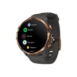 Suunto 7 - graphite cuivr - montre de sport avec bracelet - silicone - graphite cuivr - taille du poignet ...