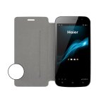 Swiss charger etui folio blanc pour haier w757