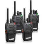 Talkie walkie pt88e pmr446 4pcs sans licence 16 canaux, avec 4 oreillettes originalesrechargeable avec ...