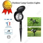 Td lampe solaire extrieur projecteur jardin led lumire etanche eclairage sol alle patio spot encastr ...