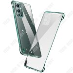 Td convient pour oneplus 9pro etui de tlphone portable transparent galvanoplastie sans bordure anti ...