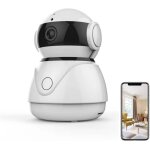 Tea - secueye app 3mp home camera wifi pan / tilt / zoom 1080p day / night automatic tracking 2 - way ...