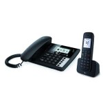 Telekom sinus pa 207 plus 1 t�l�phone analog / dect identification de l'appelant noir