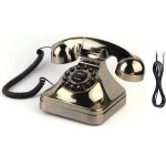 Tlphone en bronze antique, tlphone fixe vintage bureau tlphone filaire magasin de numros de soutien, ...