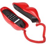 Téléphone de bureau multifonctionnel en forme de lèvre mignonne, ligne fixe sans fil de décoration intérieure ... Téléphone de bureau multifonctionnel en forme de lèvre mignonne, ligne fixe sans fil de décoration intérieure ...