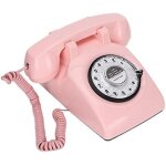 Téléphone de bureau rétro a cadran rotatif, téléphone fixe vintage pour décoration maison et bureau, ... Téléphone de bureau rétro a cadran rotatif, téléphone fixe vintage pour décoration maison et bureau, ...