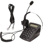 Tlphone de centre d'appels, tlphone filaire avec microphone de casque antibruit, identification de ...